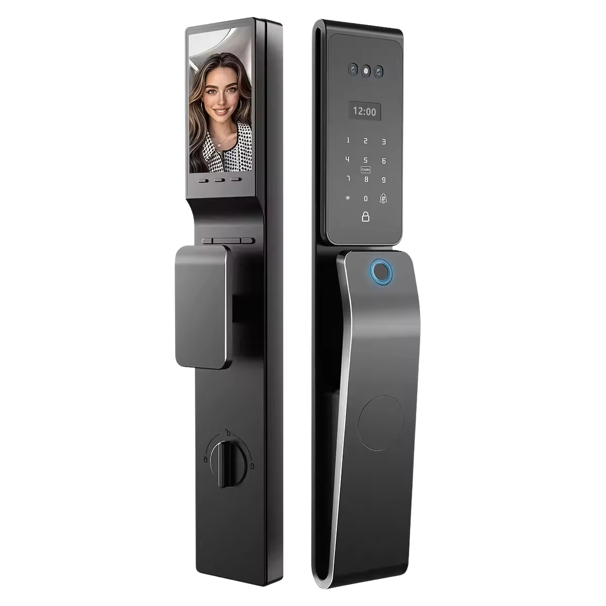 Cerradura digital EVIK W10 con reconocimiento facial Face ID y certificación IP66 para puerta principal