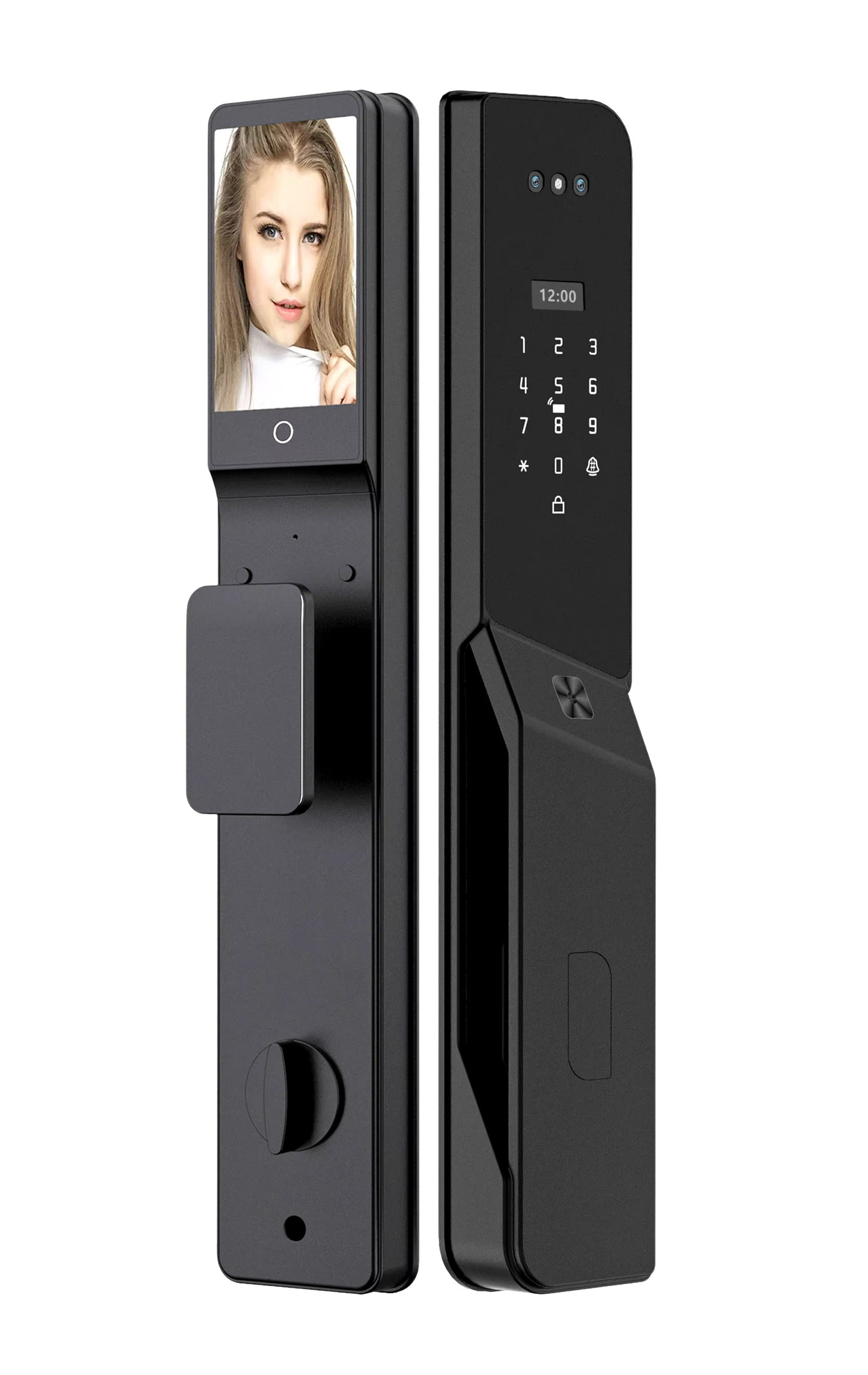 Cerradura digital EVIK W11 con reconocimiento facial Face ID y certificación IP66 para puerta principal