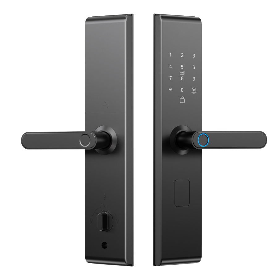 Cerradura digital EVIK Z14con huella, clave, tarjeta y app movil para puerta principal
