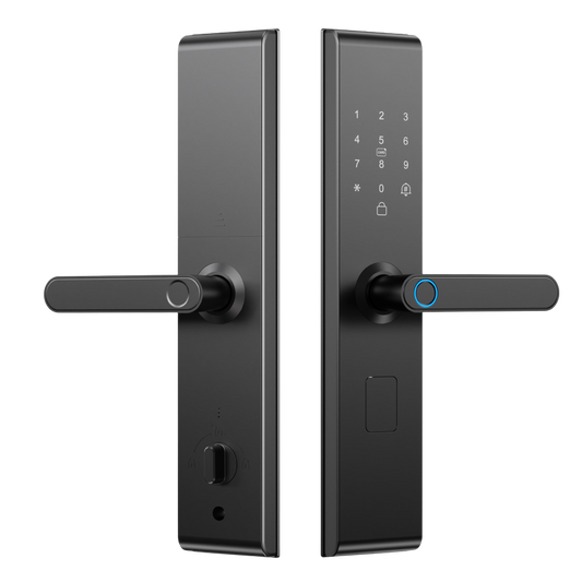 Cerradura digital EVIK Z14con huella, clave, tarjeta y app movil para puerta principal