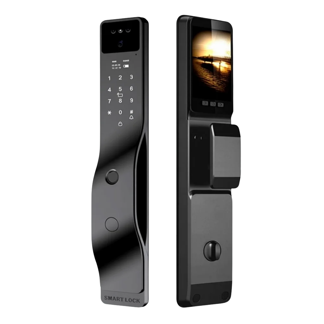 Cerradura digital EVIK SF10 con reconocimiento facial Face ID para puerta principal
