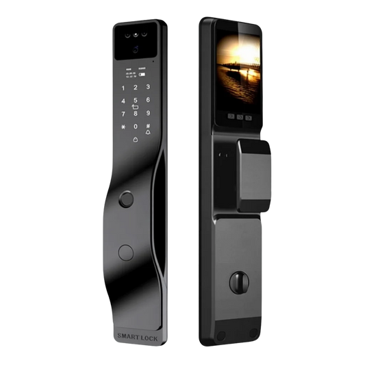 Cerradura digital EVIK SF10 con reconocimiento facial Face ID para puerta principal